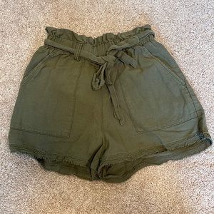 Unionbay Green Tie Shorts 100% Cotton